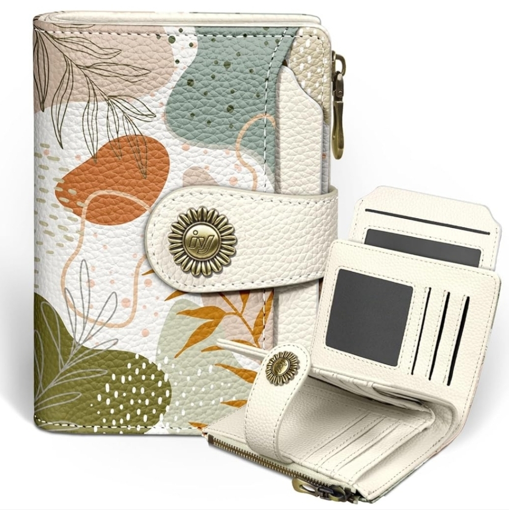Floral Patterned Wallet with Card Slots - Picture 1 of 7
